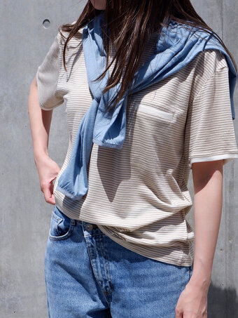 ストライプTシャツ スタッフスタイル 160cm Sサイズ