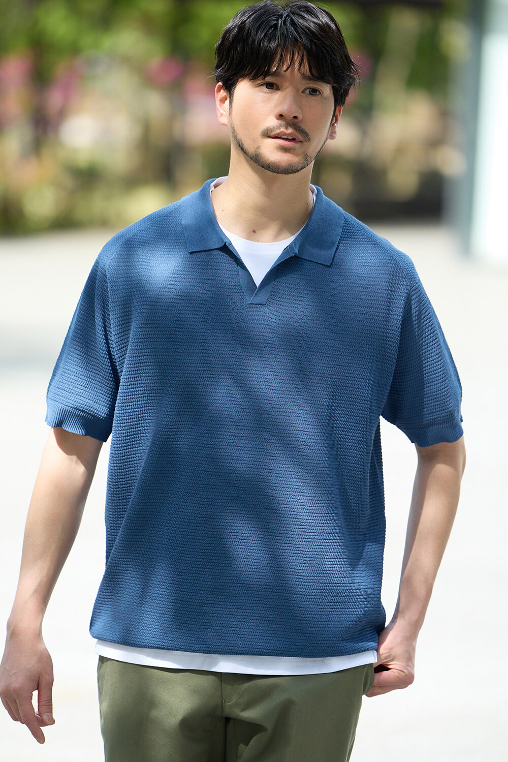 KNIT POLO-SHIRT