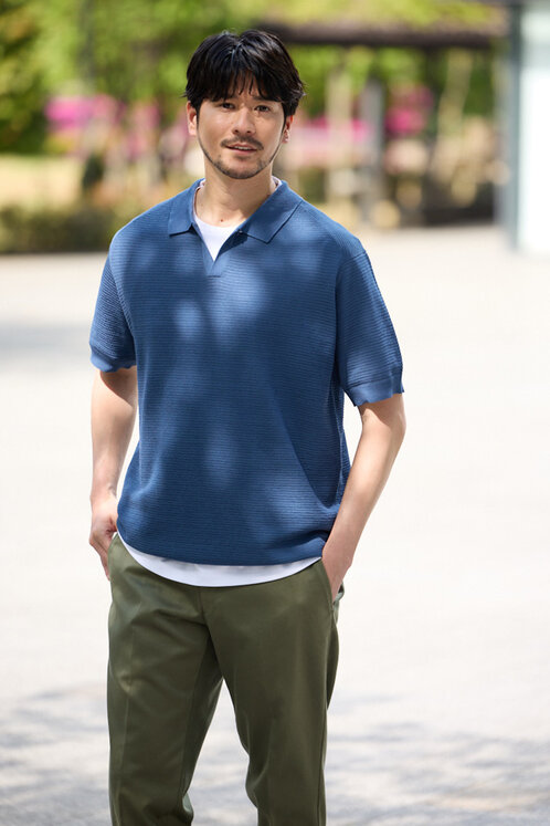 KNIT POLO-SHIRT