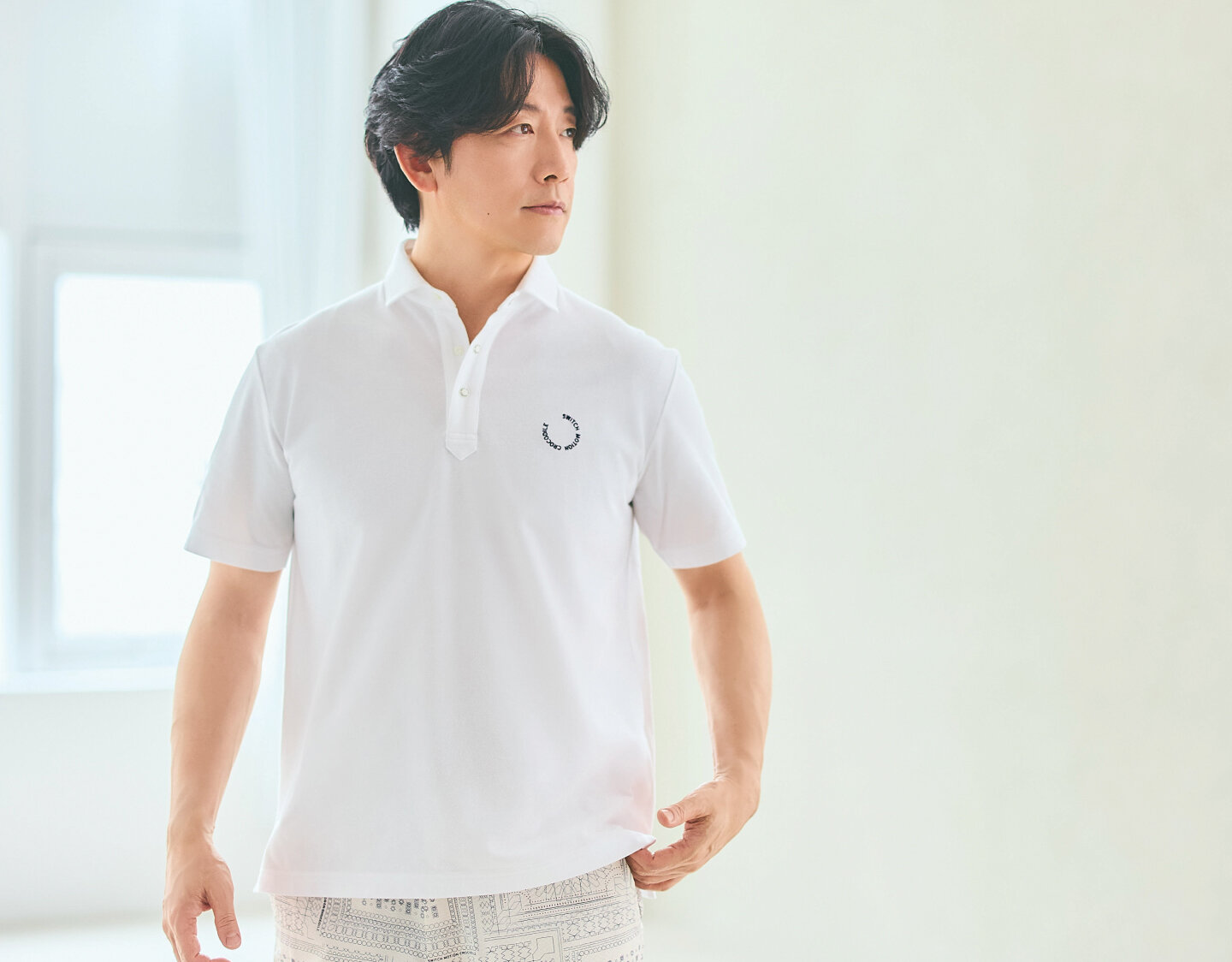 スウィッチモーション】メンズ Move Light,Stay Cool - クロコダイル