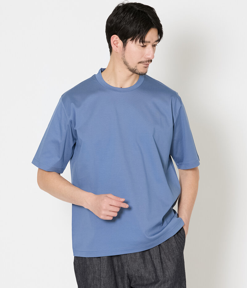 ドレスTシャツ ブルー