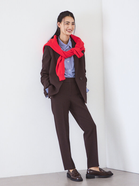 画像のaltを設定しPLUS STYLEスティックパンツ（ウォームリザーブ）てください