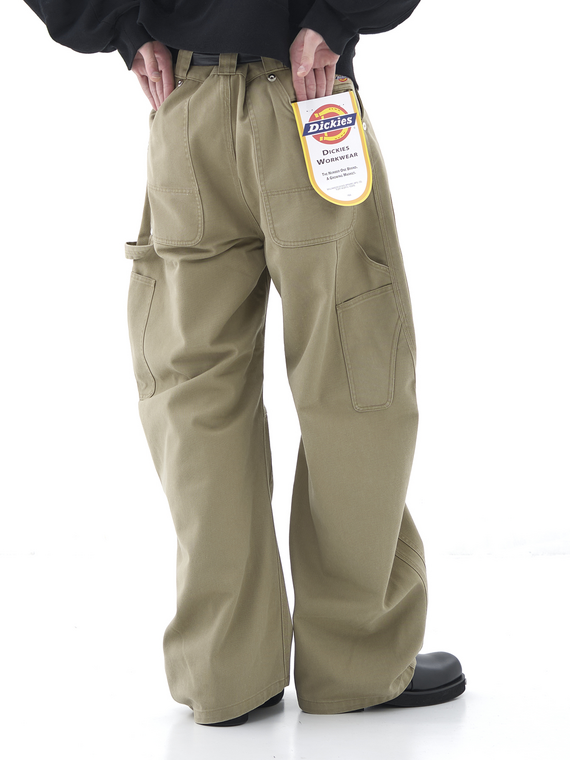 conz Dickies ペインターパンツ Dickies®×CONZ DOUBLE KNEE CURVED LEG PANTS - STUDIOUS